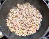 豚ひき肉と里芋とオクラのミートソース作り方5写真