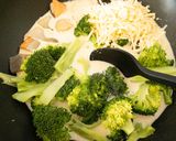 鮭とブロッコリーの食べる豆乳スープ作り方6写真
