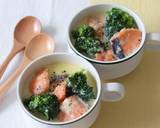 鮭とブロッコリーの食べる豆乳スープ作り方7写真
