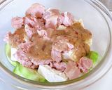 ポークランチョンでレンチンへちまの味噌煮作り方3写真