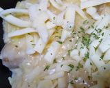 冬レシピ＊お餅ホワイトソースのグラタン作り方4写真