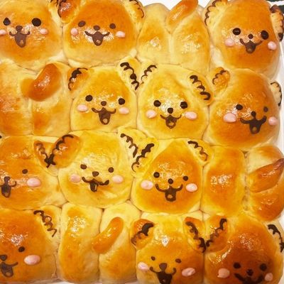 かわいい尻尾つき♡犬のちぎりパン by ひまだいママ 【クックパッド