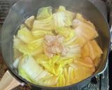 白菜と豚肉でチキンラーメン作り方3写真