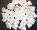 鶏むね唐揚げに自家製たれ添えダイエット飯作り方5写真