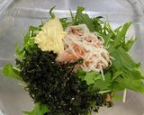 水菜と韓国海苔フレークのマヨサラダ作り方2写真