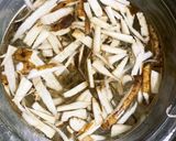 秋の炊き込みご飯と、じゃが玉ねぎ味噌汁作り方5写真