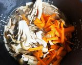 秋の炊き込みご飯と、じゃが玉ねぎ味噌汁作り方6写真