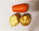 お手軽 にんじんとじゃがいもの煮っ転がし作り方1写真