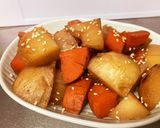 お手軽 にんじんとじゃがいもの煮っ転がし作り方12写真