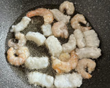かぼちゃとえびいかミックスの炒め物作り方4写真