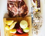ほろほろお肉のポークシチュー作り方1写真