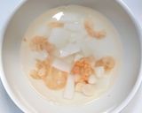 シーフードミックスとニラの玉子丼作り方2写真