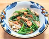 シーフードミックスとニラの玉子丼作り方10写真