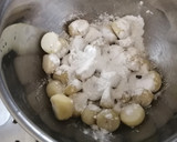 小さい里芋の揚げ煮作り方3写真