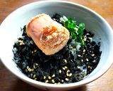 海老ちりめんじゃこのイカ墨ご飯＆半熟玉子作り方4写真