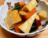 生揚げと根菜の煮物作り方15写真