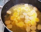 すぐ出来る乾物のかき玉味噌汁☆麩とワカメ作り方3写真