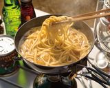 もつ鍋の缶詰で簡単牛もつ鍋♪しょうゆ味編作り方4写真