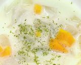 時短簡単！里芋と残り野菜で豆乳スープ作り方3写真