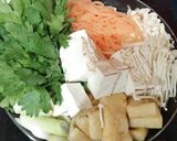 肉なし節約！たっぷり野菜のすき焼き鍋作り方2写真