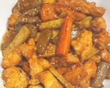 鶏胸と根菜の揚げじょっぱ煮作り方13写真