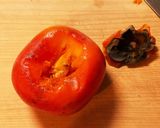 真っ赤になった柿どうする?ゼリー作り方3写真