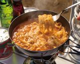 もつ鍋缶詰で簡単牛もつ鍋♪チリトマト味編作り方4写真