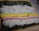 夫の好物♡キムチで恵方巻き（巻き寿司）①作り方4写真