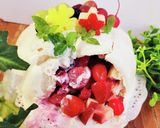ジェンダーリビールケーキ風フルーツサンド作り方5写真