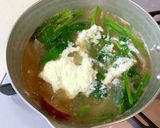 さつま芋&ほうれん草と玉ねぎのお味噌汁作り方3写真