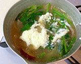 さつま芋&ほうれん草と玉ねぎのお味噌汁作り方3写真