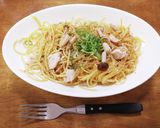 フライパンのみ☆鶏肉としめじの和風パスタ作り方5写真
