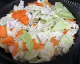 鶏胸肉＆キャベツ＆人参のカレー風味サラダ作り方3写真