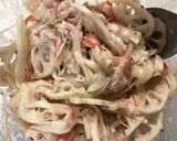 １０分で簡単♪蓮根とカニカマのサラダ作り方4写真