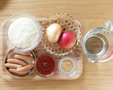 りんごのケチャップライス作り方1写真