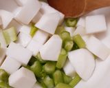 ワインに合う♪柿とかぶのサラダ作り方1写真