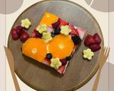 おしゃれカフェ風@オープンフルーツサンド作り方3写真