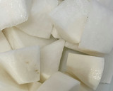 レンジで下茹で大根と厚揚げの照り煮作り方1写真