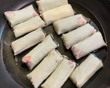 簡単♡エビブタ春巻き作り方9写真