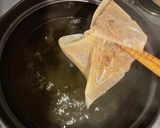 揚げ出し豆腐と舞茸のお蕎麦作り方4写真