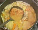 白菜たっぷりの豚汁作り方6写真