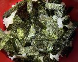 時短過ぎ☆しらす鮭高菜の3色丼作り方1写真