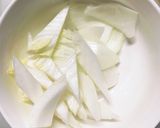 きな粉コク旨梅味噌味豚こま大根青椒肉絲風作り方5写真