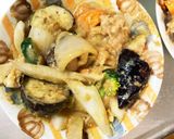 きな粉コク旨梅味噌味豚こま大根青椒肉絲風作り方16写真