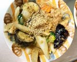 きな粉コク旨梅味噌味豚こま大根青椒肉絲風作り方17写真