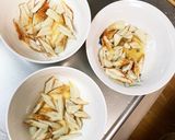 肉無チクワきな粉ピリ辛クリーミー野菜炒め作り方3写真