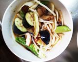 肉無チクワきな粉ピリ辛クリーミー野菜炒め作り方14写真