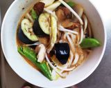 肉無チクワきな粉ピリ辛クリーミー野菜炒め作り方15写真