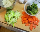具沢山かき玉お味噌汁作り方1写真