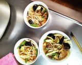肉無チクワきな粉ピリ辛クリーミー野菜炒め作り方17写真